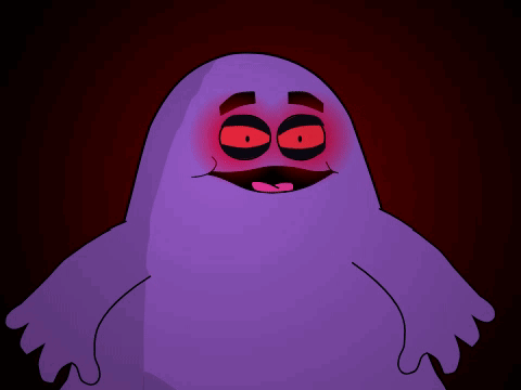 Thelifeconqueror Scary Grimace GIF. This 480 x 360 animated GIF is part of our grimace mcdonalds collection. Related themes include purple. Created by…