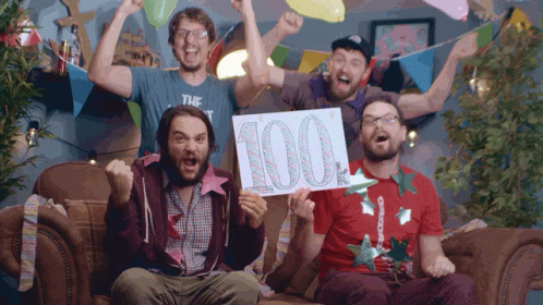 Thelongestjohns 100k GIF. This 498 x 280 animated GIF is part of our lemonnation collection. Related themes include balloons, celebration. Created by…
