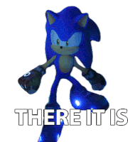 There It Is Sonic The Hedgehog Sticker