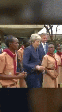 Theresa May Dancing GIF. This 202 x 360 animated GIF is part of our theresa may laughing collection. Related themes include dancing. Created by…
