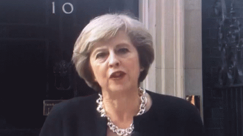 Theresa May GIF. This 498 x 280 animated GIF is part of our theresa may laughing collection. View the original animation, share it, or browse related GIFs.