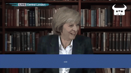 Theresa May GIF. This 448 x 250 animated GIF is part of our theresa may laughing collection. View the original animation, share it, or browse related GIFs.