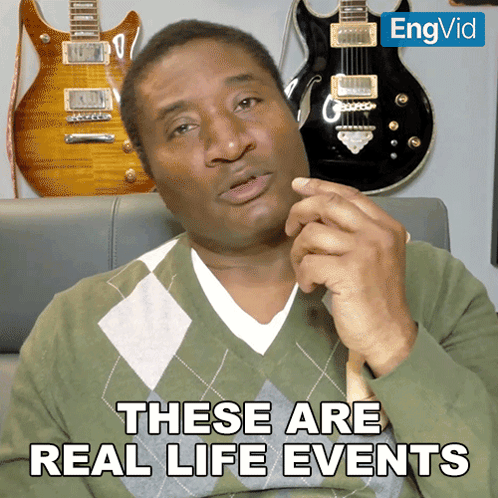 These Are Real Life Events James GIF