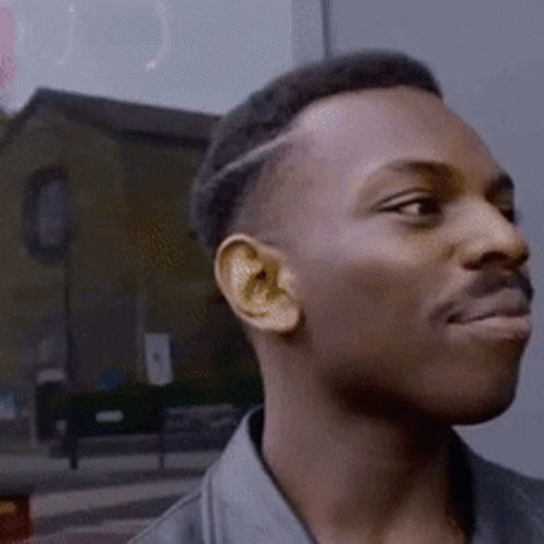 Thinking Black GIF