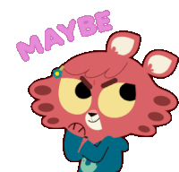 Thinking Maybe Sticker