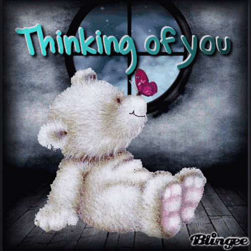 Thinking Of You Teddy Bear GIF. This 498 x 498 animated GIF is part of our ich denk an dich collection. Related themes include butterfly, smile, thinking of…