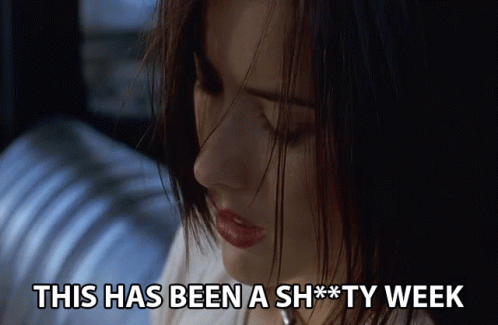 This Has Been A Crappy Week Bad Week GIF. This 498 x 325 animated GIF is part of our looks like i picked the wrong week collection. Related themes include…