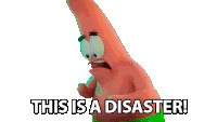 This Is A Disaster Patrick Star Sticker