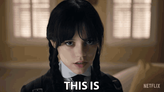 This Is A Waste Of Time Wednesday Addams GIF