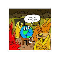 This Is Not Fine Everything Is Fine Sticker