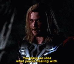 Thor Chris Hemsworth GIF. This 244 x 210 animated GIF is part of our only a sith deals in absolutes collection. Created by Elitelifereal. View the original…