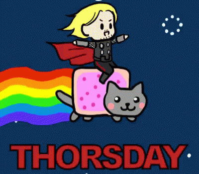 Thorsday GIF. This 400 x 350 animated GIF is part of our hitze lustige bilder collection. Created by MJontenor. View the original animation, share it, or…