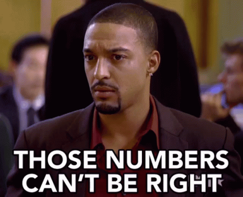 Those Numbers Can'T Be Right GIF. This 498 x 404 animated GIF is part of our those are rookie numbers collection. View the original animation, share it, or…