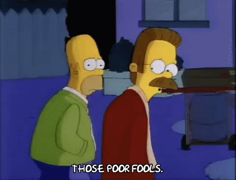 Those Poor Fools - The Simpsons GIF. This 480 x 366 animated GIF is part of our fuyez pauvres fous collection. Related themes include the simpsons. View the…