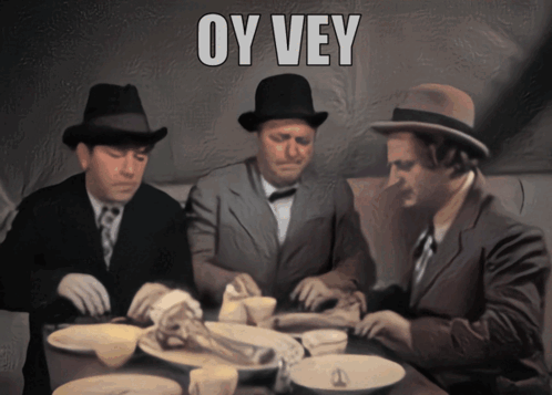 Three Stooges Oy Vey GIF. This 498 x 357 animated GIF is part of our oy vey collection. Related themes include disappointed, oh no. Created by Jake2024…