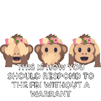 Three Wise Monkeys Sweet N Sassy Sticker