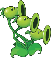 Threepeater Pvz Sticker