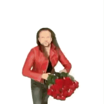 Throwing Roses Throwing Flowers GIF