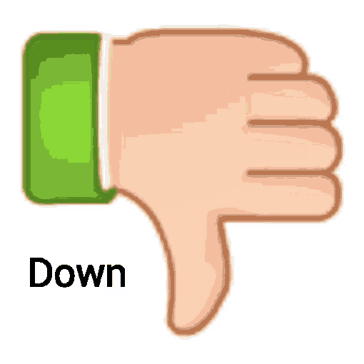 Thumbs Down Nope GIF