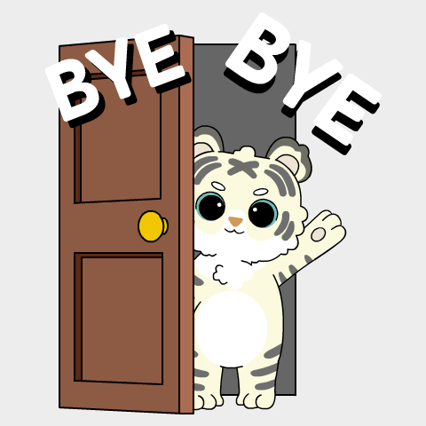 Tiger Waving GIF