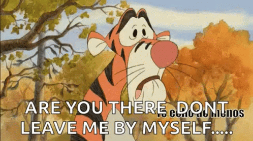 Tigger Are You There GIF. This 498 x 278 animated GIF is part of our so youre saying theres a chance animated collection. Related themes include me, sad…