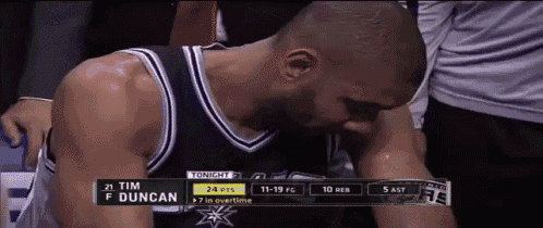 Tim Duncan Realizing He Has Arms GIF