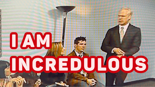 Tim Gunn Project Runway GIF. This 498 x 278 animated GIF is part of our incredulous collection. Related themes include disbelief, suspicious, unbelievable…