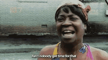 Time Aint Nobody Got Time For That GIF