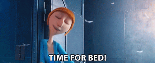 Time For Bed Lucy Wilde GIF. This 498 x 203 animated GIF is part of our lucie wilde collection. Related themes include good night. Created by MinionsMovie…