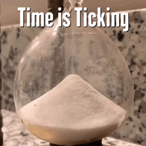 Times Up Time Is Ticking GIF. This 498 x 498 animated GIF is part of our countdown clock collection. Created by Mrrobertstv. View the original animation…