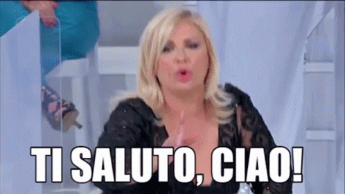 Tina Cipollari Ti Saluto GIF. This 498 x 280 animated GIF is part of our tina cipollari collection. Created by Nefertari77. View the original animation…