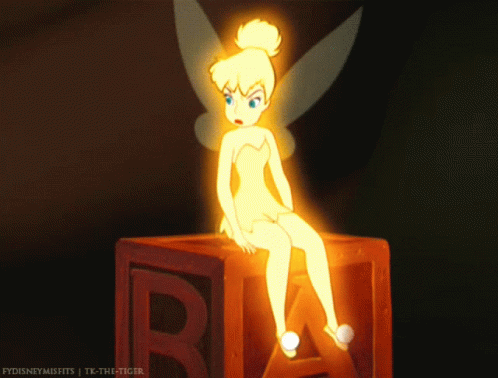 Tinker Bell Shake GIF. This 498 x 378 animated GIF is part of our peter pan tinker bell collection. Related themes include angry, mad. Created by suusn…