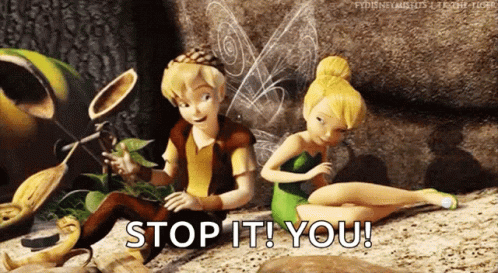 Tinkerbell Flirting GIF. This 498 x 273 animated GIF is part of our peter pan tinker bell collection. Related themes include angry, flirting. Created by…
