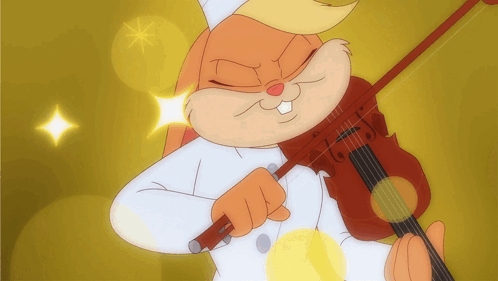 Tiny Toons Looniversity Lola Bunny Violin Chef GIF