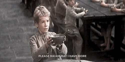 Tinytim Tim GIF. This 498 x 248 animated GIF is part of our oliver twist please sir collection. Related themes include hungry. Created by doubleonigerian…