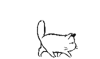 Tired Cat Sticker