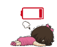 Tired Sleepy Sticker