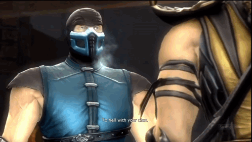 To Hell With Your Clan Hell GIF. This 498 x 281 animated GIF is part of our mortal kombat x collection. Created by Quote50003. View the original animation…