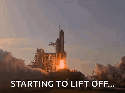 To The Moon Taking Off GIF