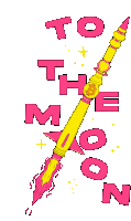 To The Moon To The Moon Crypto Sticker