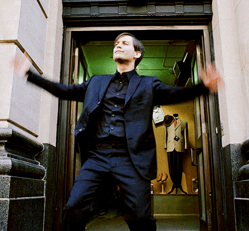 Tobey Danse GIF. This 498 x 462 animated GIF is part of our spiderman dancing collection. Created by Merveil_. View the original animation, share it, or…