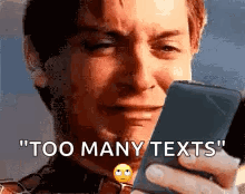 Toby Cry Phone Spider Man Cry Phone GIF