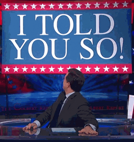 Toldyouso Colbert GIF