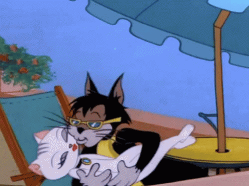 Tom And Jerry Kiss GIF