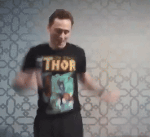 Tom Hiddleston Dance GIF. This 484 x 442 animated GIF is part of our tom hiddleston dancing collection. Related themes include dance, funny. Created by…