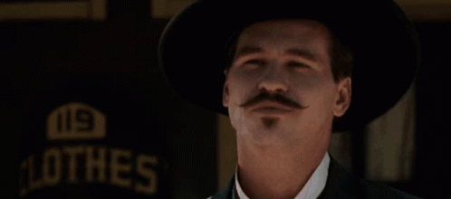 Tombstone Doc Holliday GIF. This 498 x 220 animated GIF is part of our doc holliday collection. Related themes include bye, wave. Created by vasserdood…