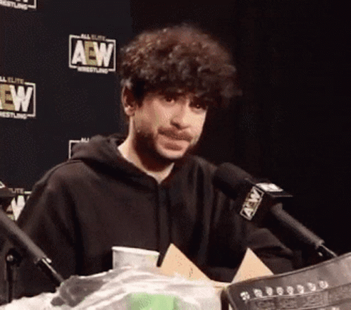 Tony Khan Shake Head GIF