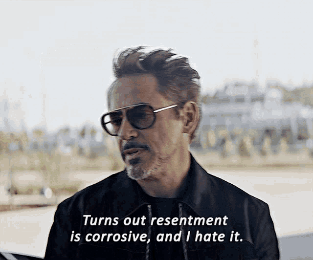 Tony Stark Turns Out Resentment Is Corrosive And I Hate It GIF