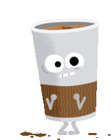 Too Much Coffee Twitching Sticker