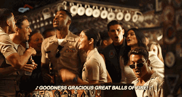 Top Gun Goodness Gracious Great Balls Of Fire GIF